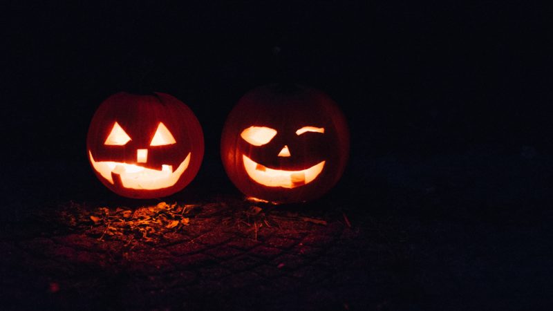 ハロウィンかぼちゃの顔の作り方 イラストと型紙は